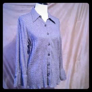 Coldwater Creek Long Sleeve Large Work Shirt